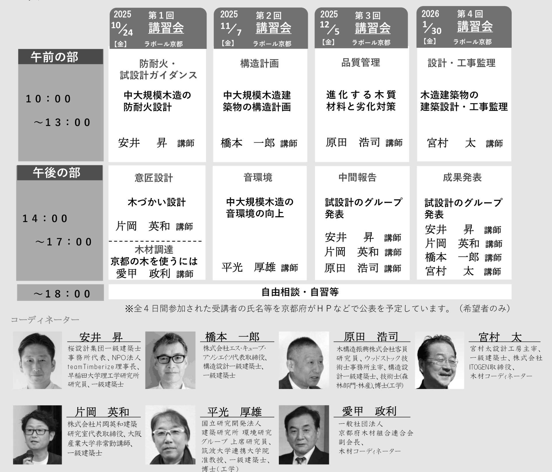 京都府主催の令和7年度建築技術講習会にて登壇します。